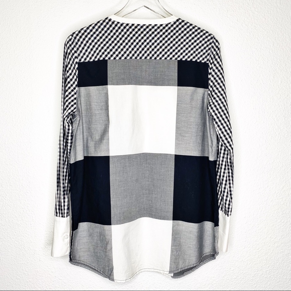 Adam Lippes Color Block Long Sleeve Button Up - image 5